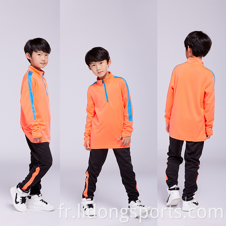 Fashion Custom Running Wear Boys Sport Wear Chiches Tracksuits pour les enfants